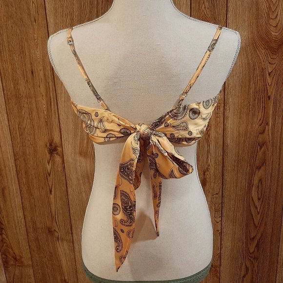 Cloud Ten Paisley-Print Yellow Bandana Top (Large) - Picture 4 of 7